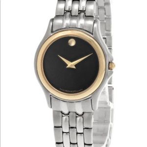 MOVADO MUSEUM STAINLESS STEEL BLACK DIAL WOMEN'S WATCH 81.D1.823
